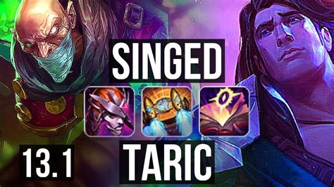 SINGED Vs TARIC TOP Rank 2 Singed 3 9M Mastery 1500 Games 5 1 6