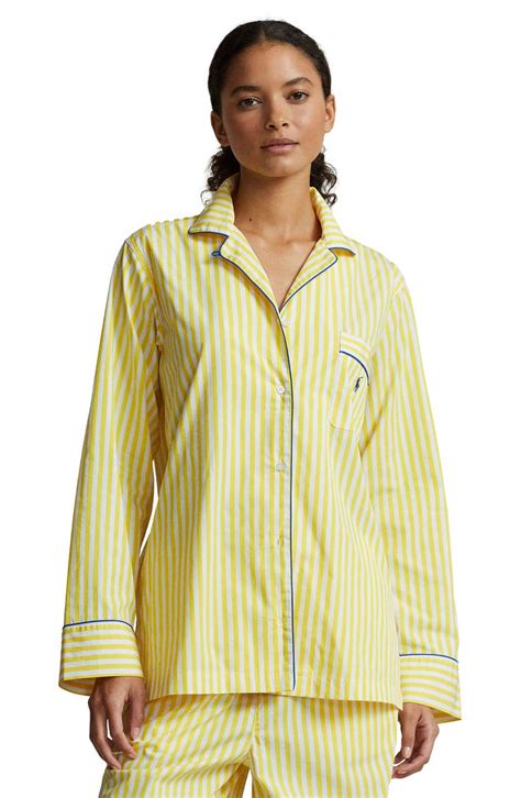 Polo Ralph Lauren Madison Stripe Cotton Pajamas Nordstrom