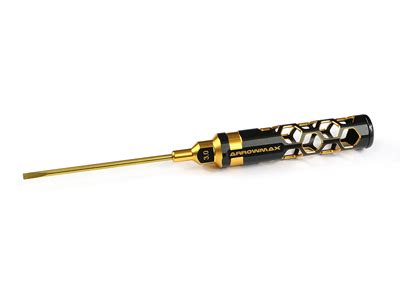 Arrowmax Flat Head Screwdriver X Mm Black Golden Am Bg