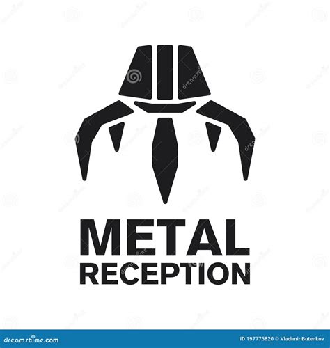 Vector Logo Reception and Utilization Scrap Metal Stock Illustration ...