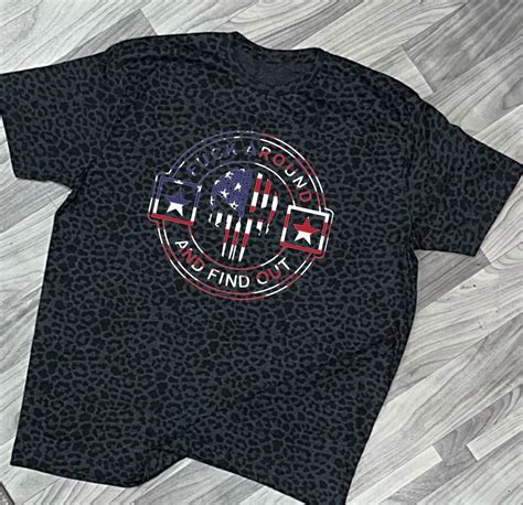 Fafo Black Leopard T American Flag Southernragecustoms