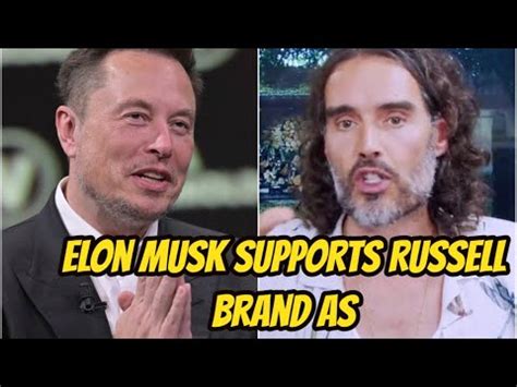 Elon Musk Supports Russell Brand As The Comedian Denies Serious