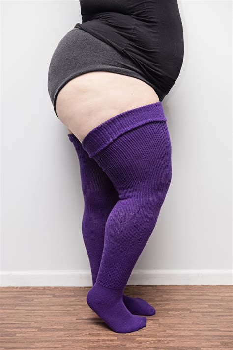 Thunda Thighs Over The Knee Plus Size Thigh High Socks Etsy