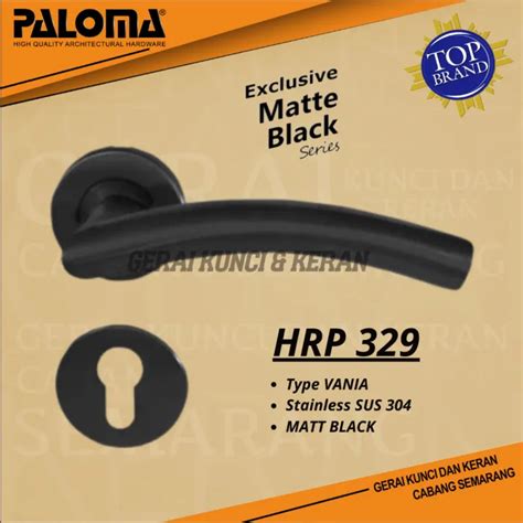 Paloma Hrp Lht Vania Matte Black Sus Gagang Pintu Handle Roses