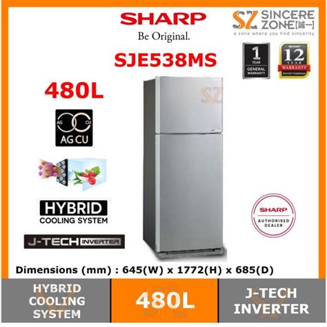 For Klang Valley Only Sharp Pelican Refrigerator Sje Mk Sje Ms