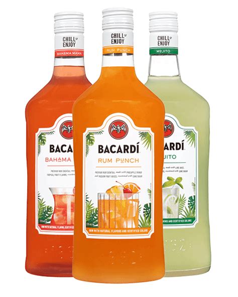 Bacard Tropical Flavored Rum Pineapple Coconut And Guava Flavoured