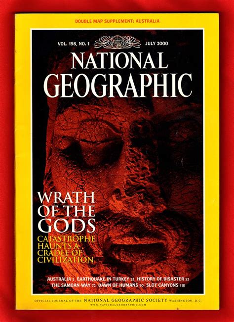 The National Geographic Magazine June 2000 Wrath Of The Gods