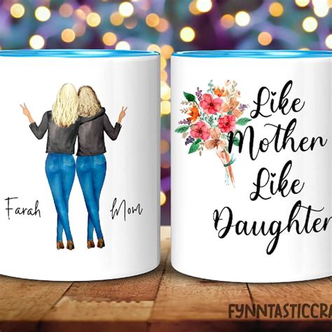 Mother Daughter Cup Etsy