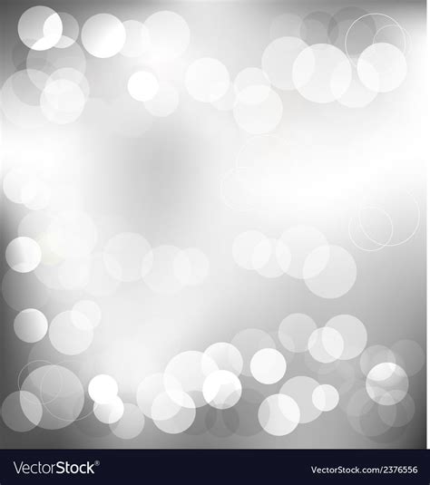 Silver Elegant Abstract Background With Bokeh Vector Image