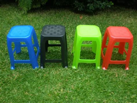 Banquito Banqueta Silla Plastico Apilable Reforzado Negro MercadoLibre