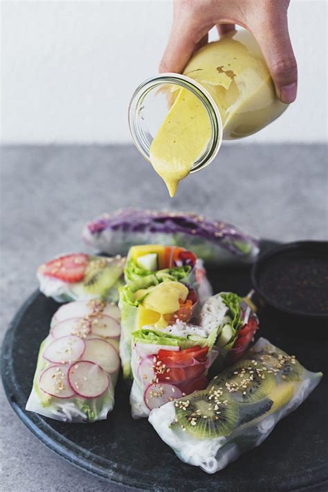 A Rainbow Of Spring Rolls For Meatless Mondays The Cottage Market