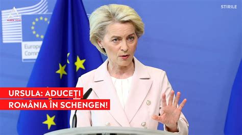 Breaking News Ursula Von Der Leyen Cere Ca Rom Nia I Bulgaria S Fie