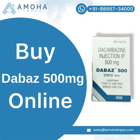 Dacarbazine Dabaz 500 Mg Injection Intas Pharmaceuticals Ltd At Rs 250