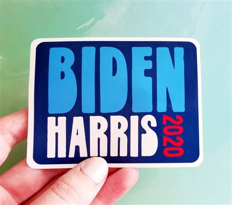 Biden Harris Vinyl Sticker Biden Stickers Biden Etsy