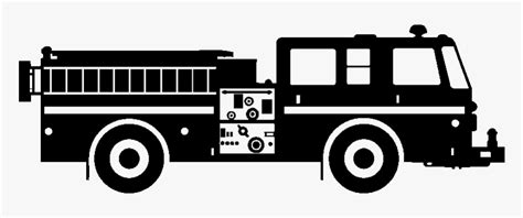 Fire Truck Outline Clipart