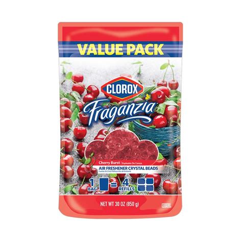 Clorox Fraganzia Air Freshener Crystal Beads Refill Cherry Burst 30