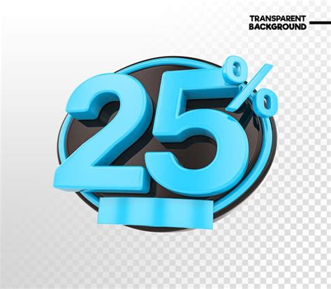 Numéro bleu 3d PSD Premium