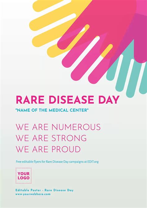 Editable Rare Disease Day Poster Templates