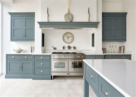 Elegant Blue Shaker Kitchen Tom Howley