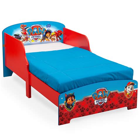 Delta Children Nick Jr. PAW Patrol Wooden Toddler Bed, Red - Walmart ...