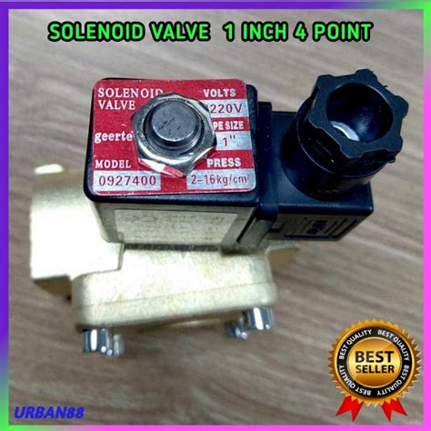 Jual Electric Solenoid Water Valve 1 Inch 4 Point 220V Selenoid Air