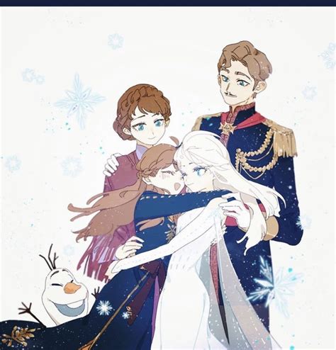 Frozen Princess And Prince Hugging Each Other