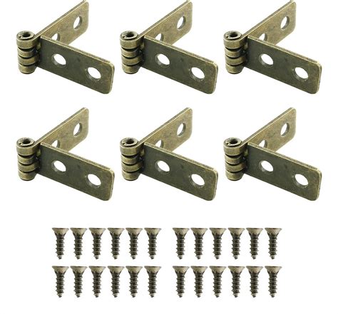 Highpoint Single Small Utility Hinge Brass Plated 56mm X 13mm Cabinet And Furniture Hinges