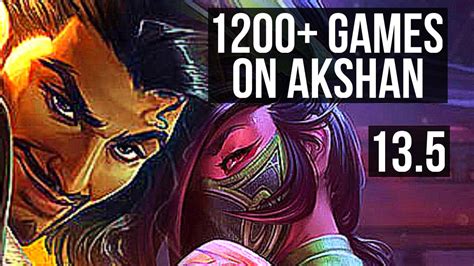 AKSHAN Vs AKALI MID 8 0 7 1200 Games Legendary 1 1M Mastery