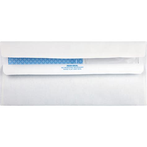 Quality Park No 10 Double Window Security Tint Business Envelopes With