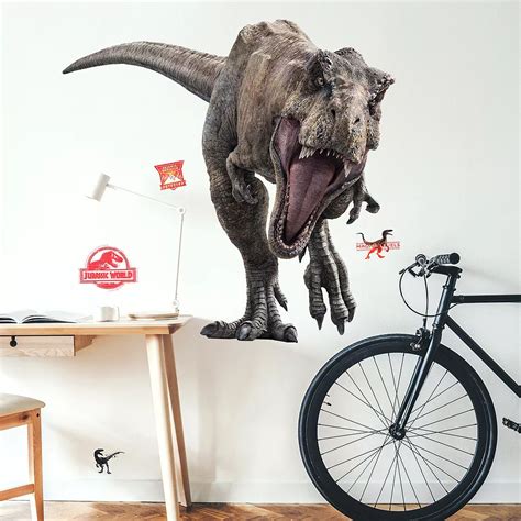 T Rex Wall Decals 11pc Jurassic World 2 Party City