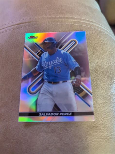 Topps Finest Refractor Salvador Perez Kansas City Royals Ebay