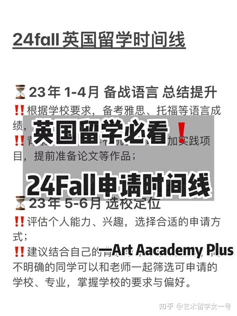 英国留学必看！一篇文章讲清24fall申请时间线 知乎