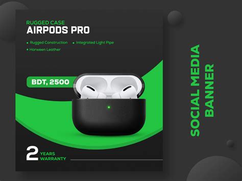 Airpods Social Media Banner Design Artofit