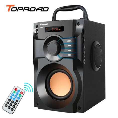 TOPROAD Wireless Bluetooth Speaker Super Bass Subwoofer EQ ...