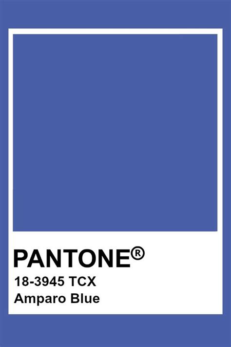 Pantone Amparo Blue Цветовые палитры Палитра Палитры