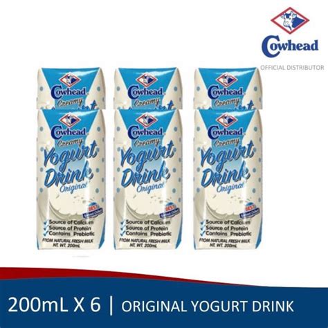 Cowhead Creamy Yogurt Drink In Original Flavor 200ml X 6 Lazada Ph