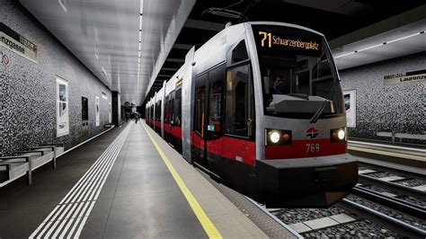 Einschubfahrt Auf Der Linie Betr Bhf Fav Schwarzenbergplatz