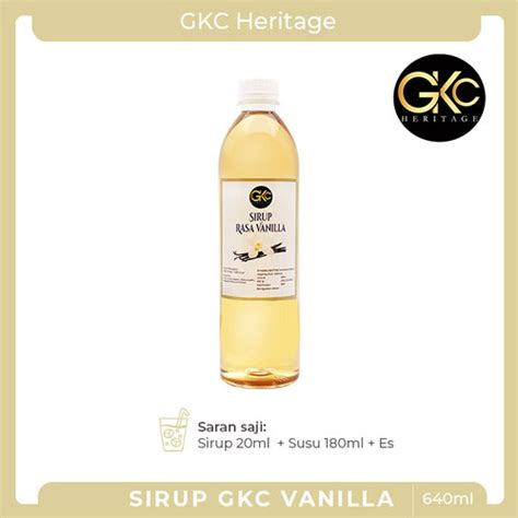 Jual Botol Sirup Minuman Kekinian Rasa Vanilla Gkc Heritage Kota