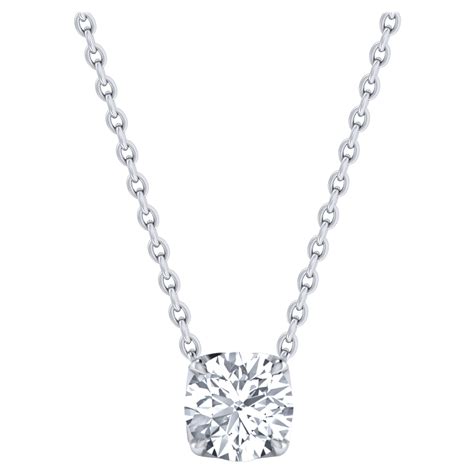 Harakh GIA Certified 0 27 Carat Solitaire Diamond Pendant Necklace In