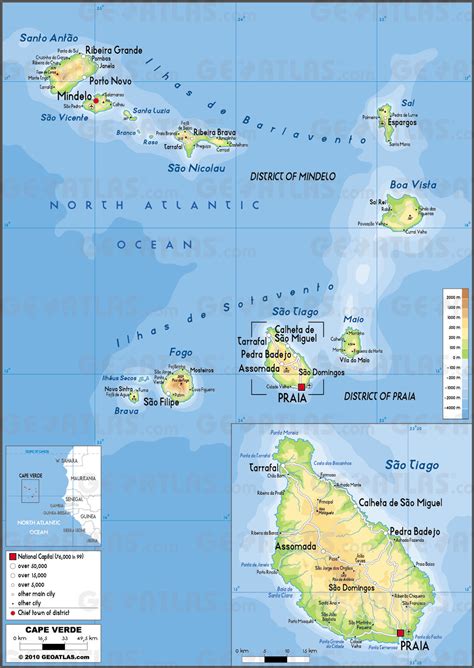 Mapas De Praia Cabo Verde Mapasblog