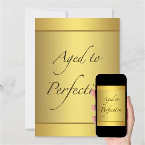 Aged To Perfection Birthday Party Invitation Zazzle