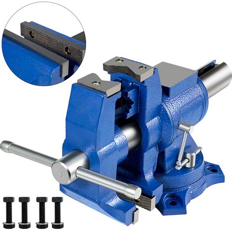 Vevor Heavy Duty Bench Vise Double Swivel Rotating Vise Head Body