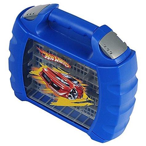 Theo Klein 2823 Hot Wheels Sammelkoffer I Stabiler Koffer mit Staufächern für bis zu 30