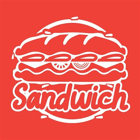 Premium Vector Simple Sub Sandwich Stamp Logo Vector Design In Orange