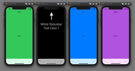 ios - How to change the status bar text color in SwiftUI for each ...