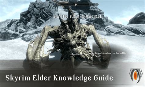 Skyrim Elder Knowledge Guide Scrolls Guided