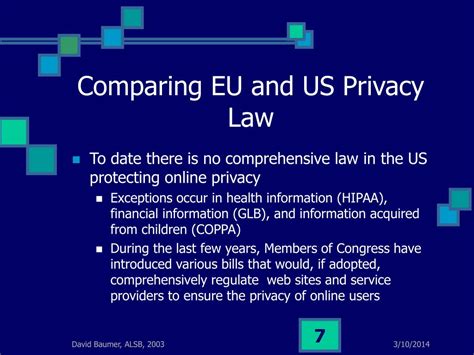 Ppt Eu And Us Privacy Law Powerpoint Presentation Free Download Id