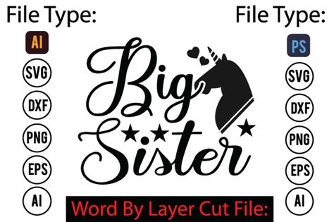 Big Sister Svg Graphic By Graphicpicker · Creative Fabrica