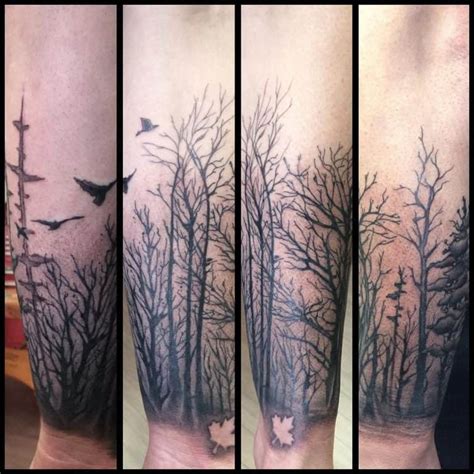 Tree Silhouette Tattoo Ideas: Simple Yet Powerful