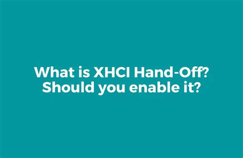 What Is XHCI Hand-Off? Should you enable it on your PC? - Tech Geekish